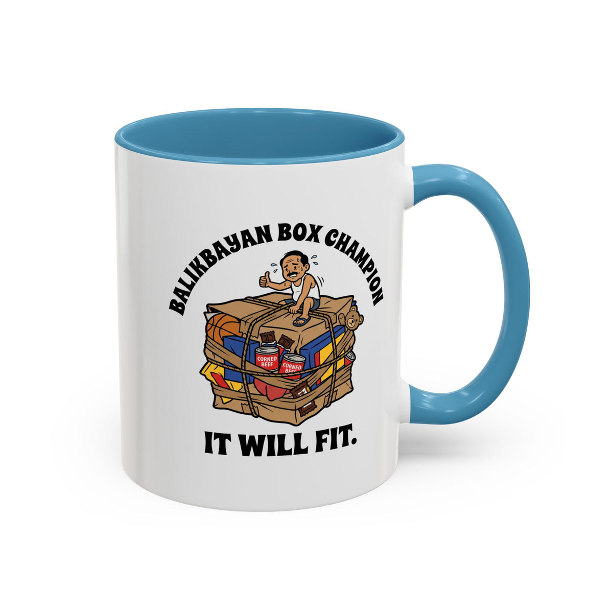 Balikbayan Box Champion It Will Fit Funny Filipino Mug, Filipino Coffee Mug Gift