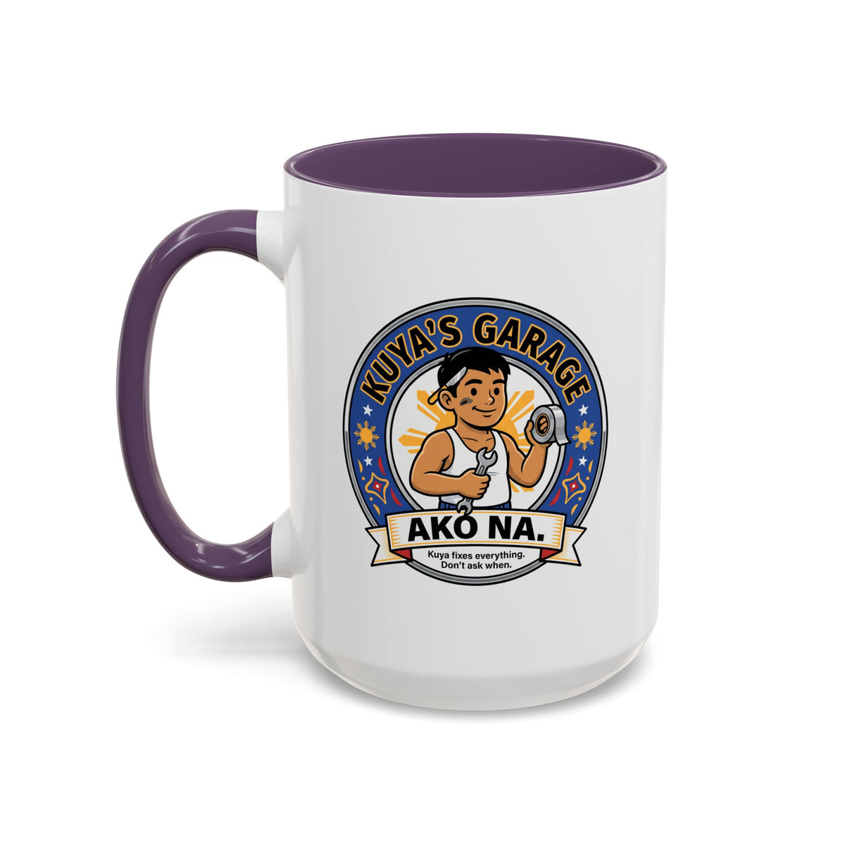 Kuya's Garage Ako Na Funny Filipino Mug, Filipino Coffee Mug Gift