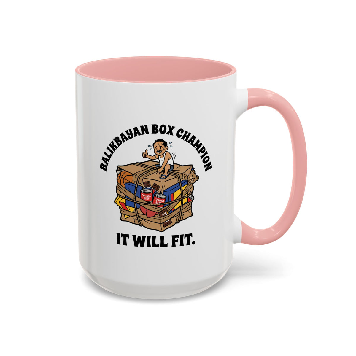 Balikbayan Box Champion It Will Fit Funny Filipino Mug, Filipino Coffee Mug Gift