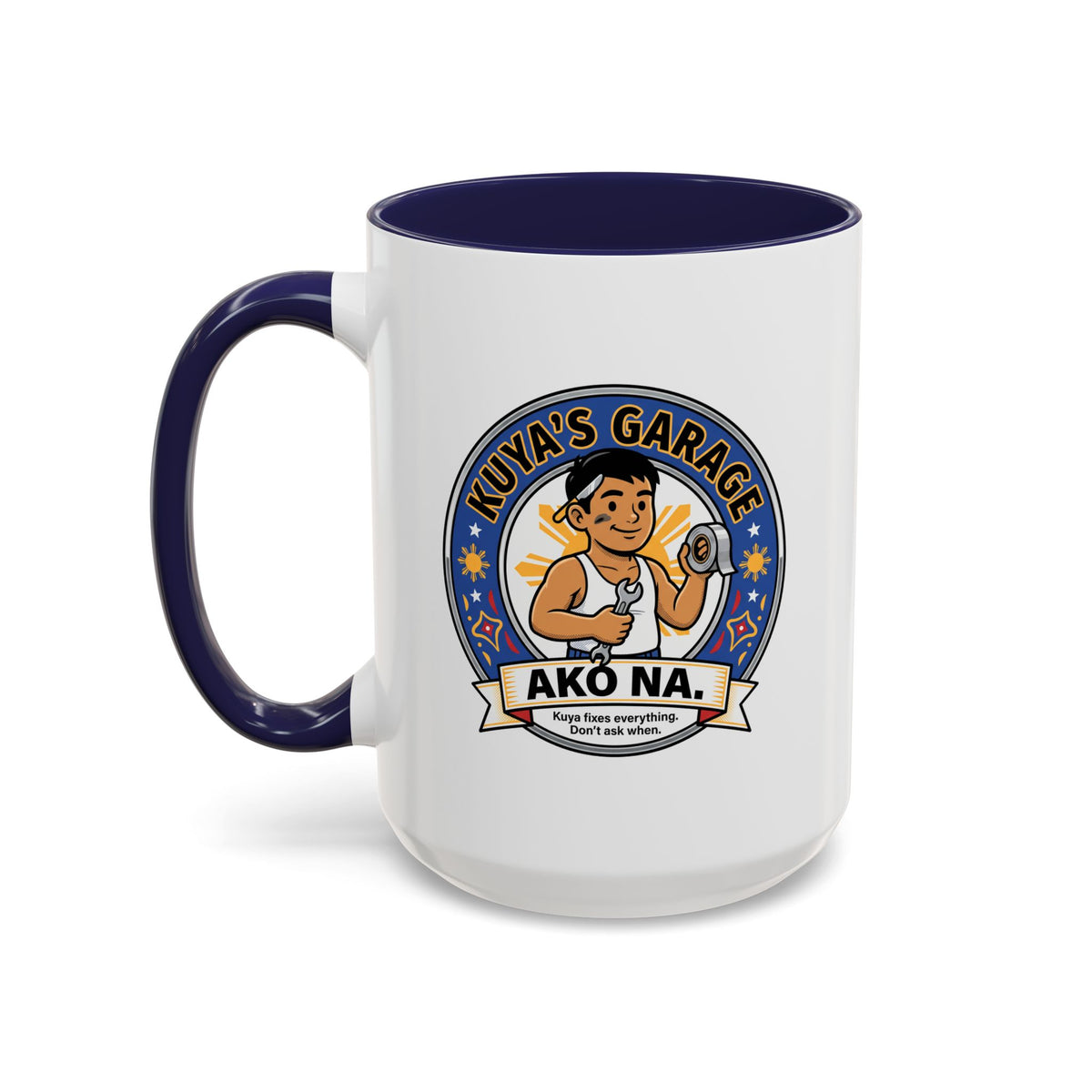 Kuya's Garage Ako Na Funny Filipino Mug, Filipino Coffee Mug Gift