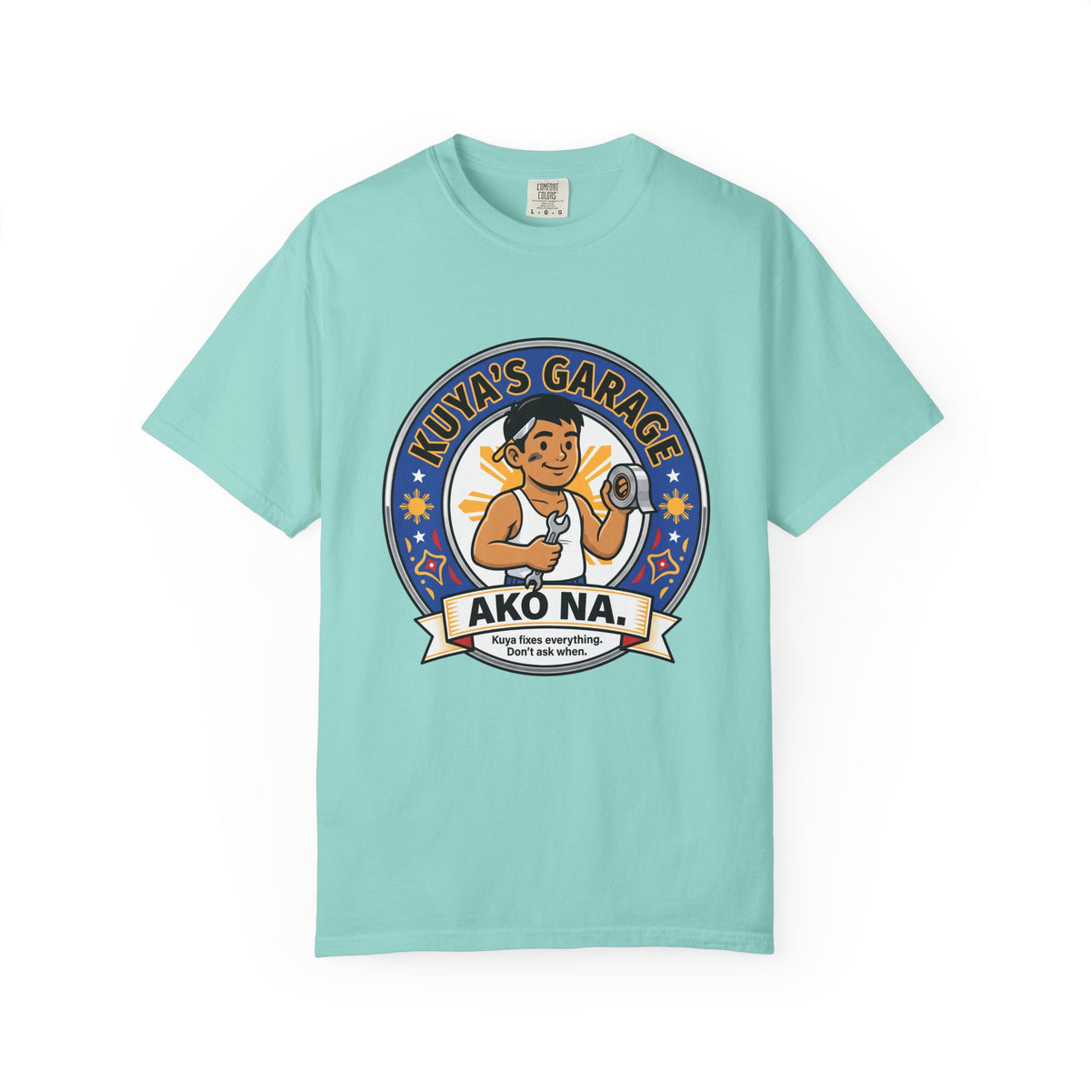 Kuya's Garage Ako Na Funny Filipino T-Shirt, Fil-Am Gift, Comfort Colors Tee