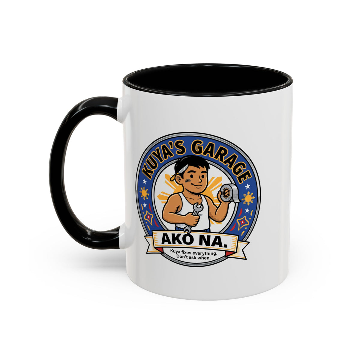 Kuya's Garage Ako Na Funny Filipino Mug, Filipino Coffee Mug Gift