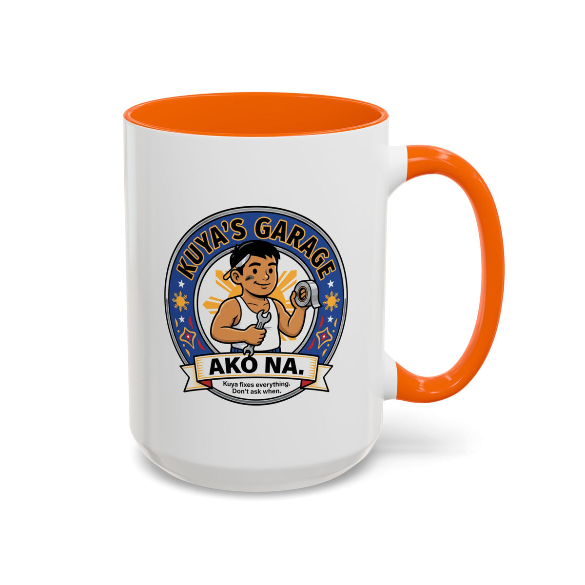 Kuya's Garage Ako Na Funny Filipino Mug, Filipino Coffee Mug Gift