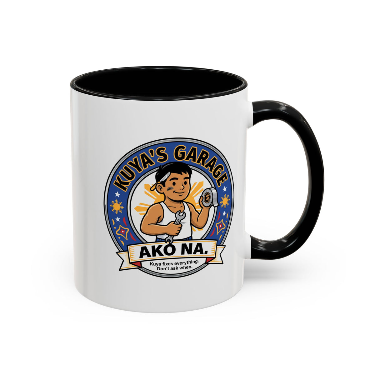 Kuya's Garage Ako Na Funny Filipino Mug, Filipino Coffee Mug Gift
