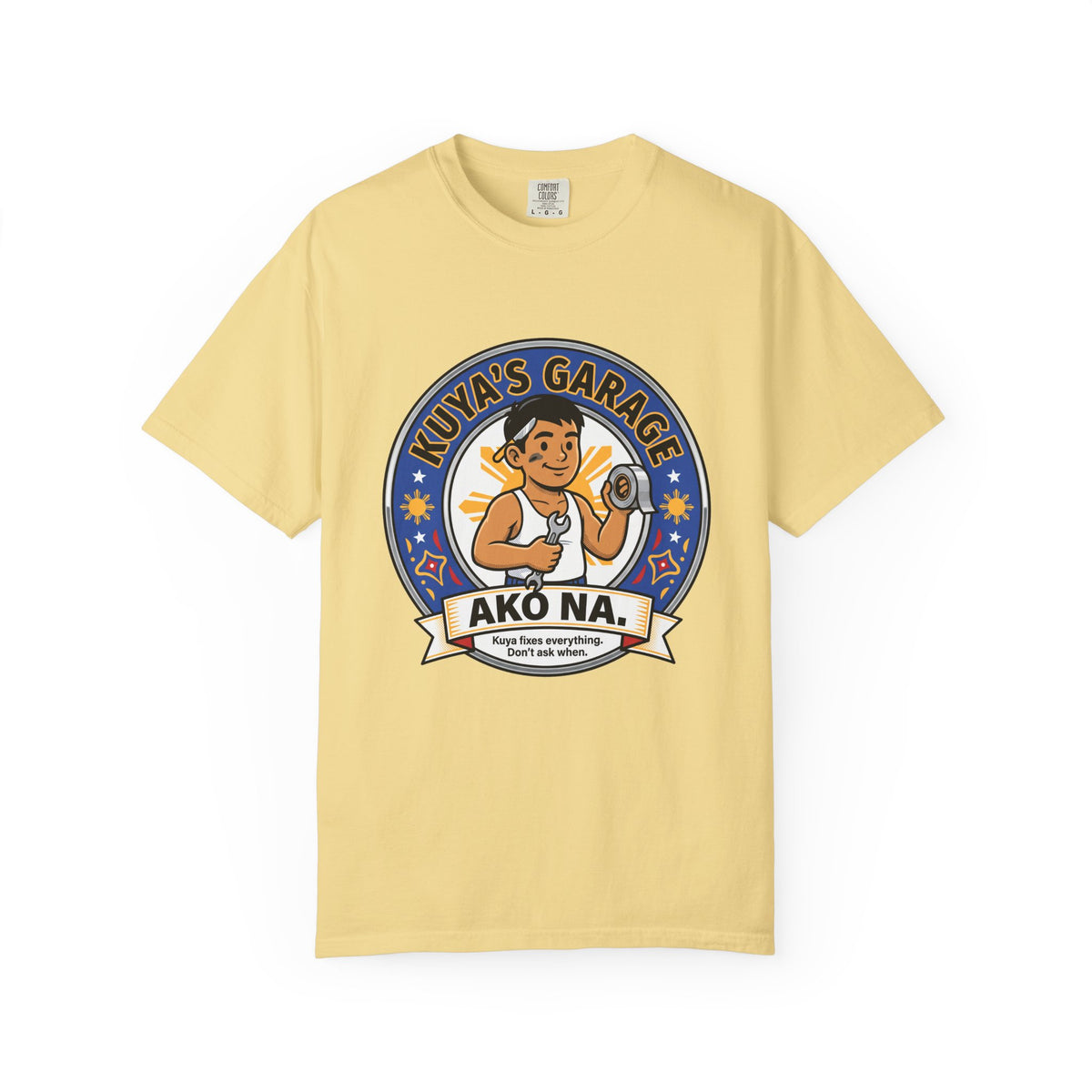 Kuya's Garage Ako Na Funny Filipino T-Shirt, Fil-Am Gift, Comfort Colors Tee
