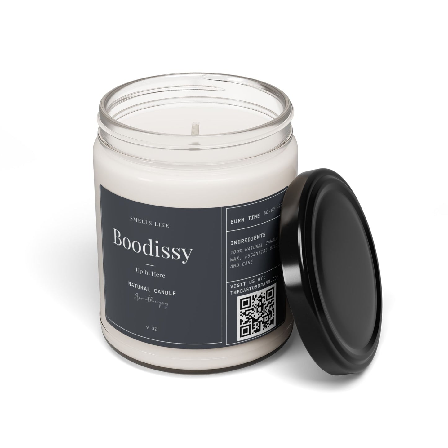 Offensive Candle | Smells Like Boodissy Up In Here | Bold Glass Jar Candle for Fun Gifting