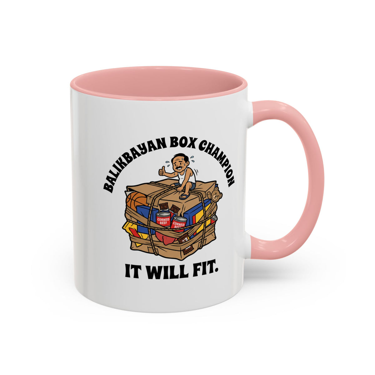 Balikbayan Box Champion It Will Fit Funny Filipino Mug, Filipino Coffee Mug Gift
