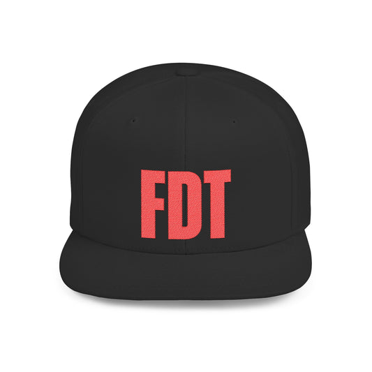 FDT Hat – Political Statement Embroidered Cap – The Bastos Brand (Red Embroidery)