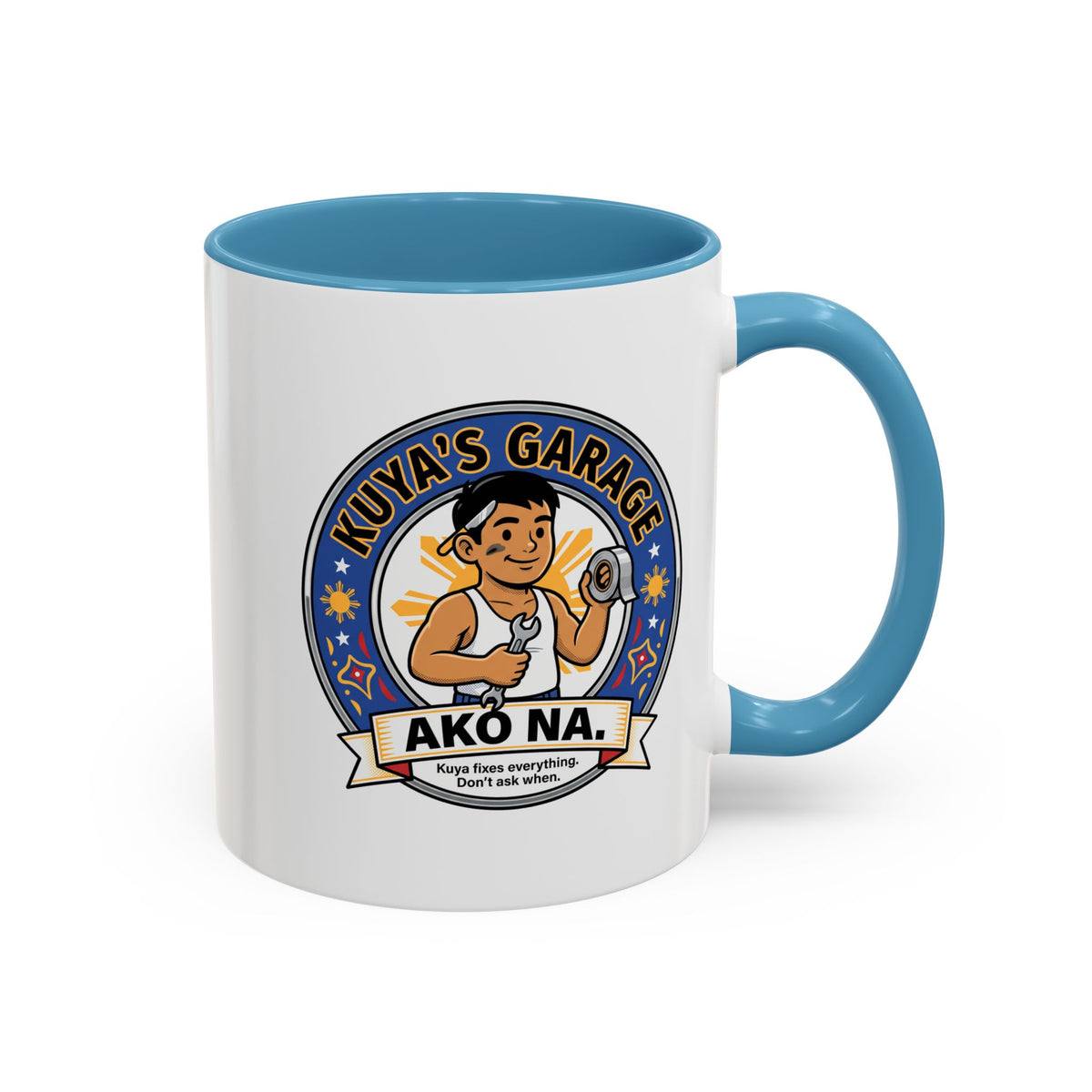 Kuya's Garage Ako Na Funny Filipino Mug, Filipino Coffee Mug Gift