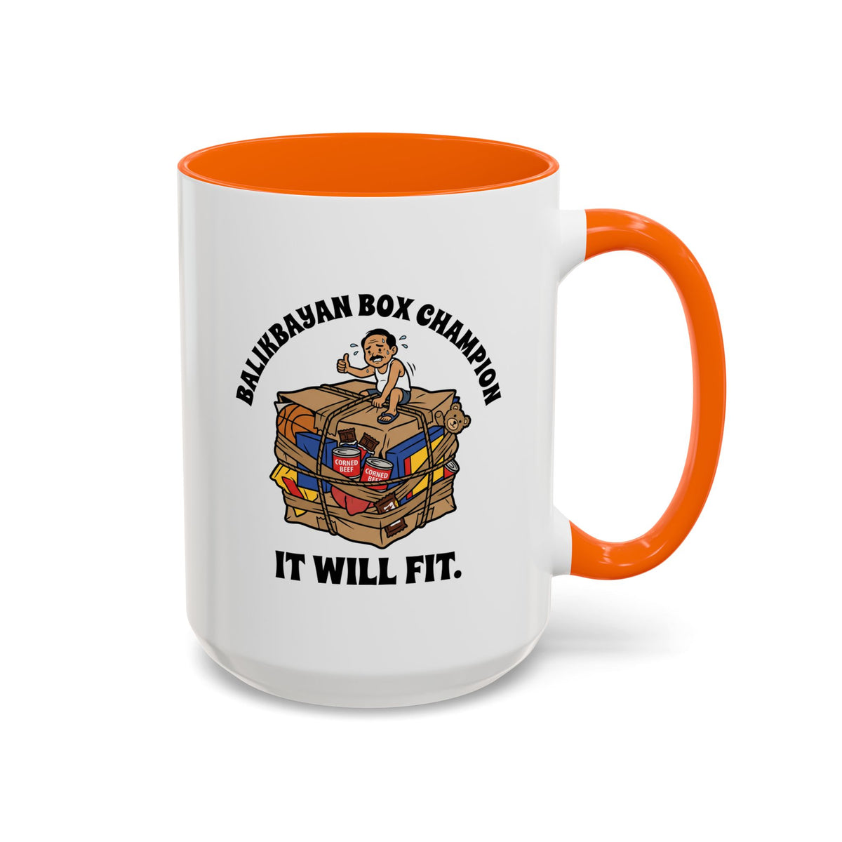 Balikbayan Box Champion It Will Fit Funny Filipino Mug, Filipino Coffee Mug Gift