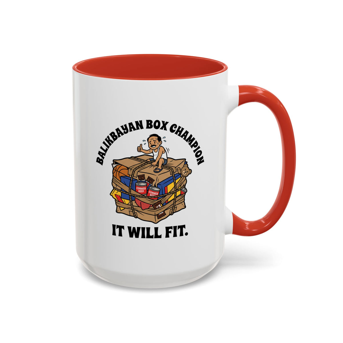 Balikbayan Box Champion It Will Fit Funny Filipino Mug, Filipino Coffee Mug Gift