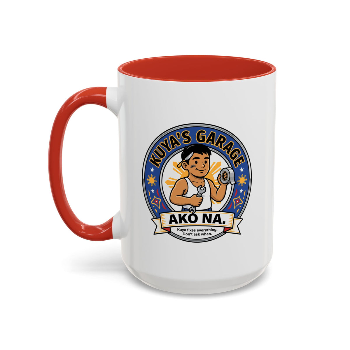 Kuya's Garage Ako Na Funny Filipino Mug, Filipino Coffee Mug Gift