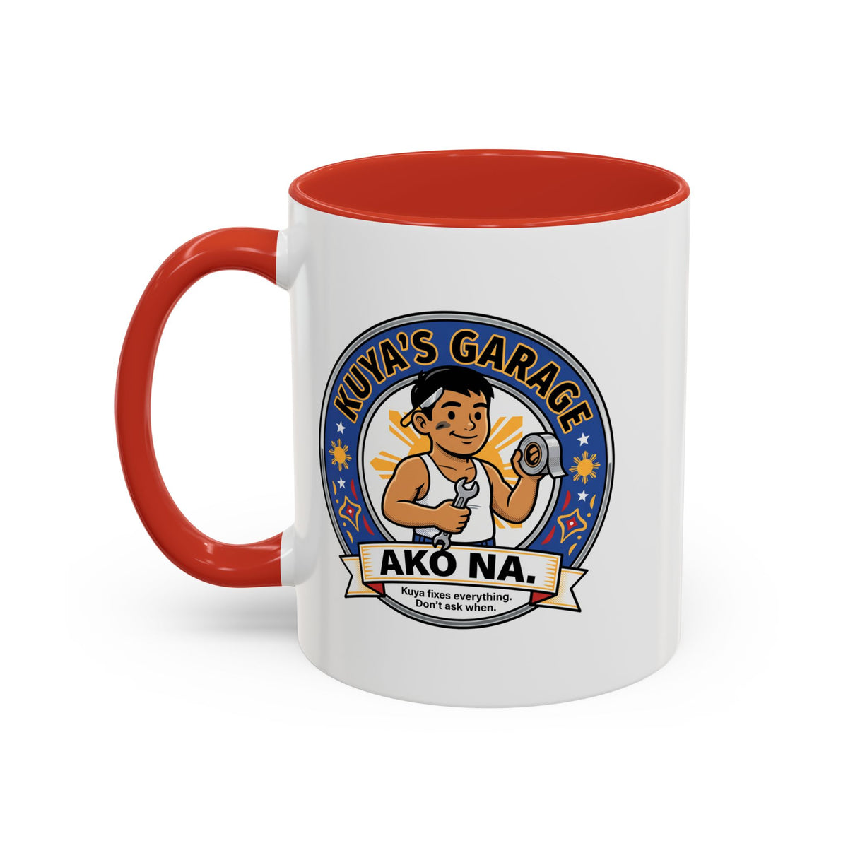 Kuya's Garage Ako Na Funny Filipino Mug, Filipino Coffee Mug Gift
