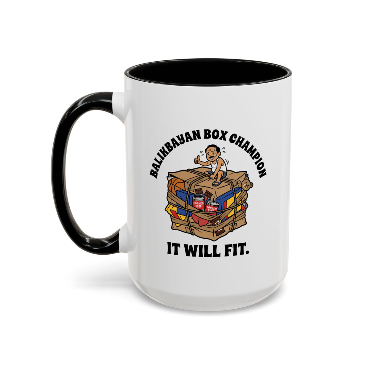 Balikbayan Box Champion It Will Fit Funny Filipino Mug, Filipino Coffee Mug Gift