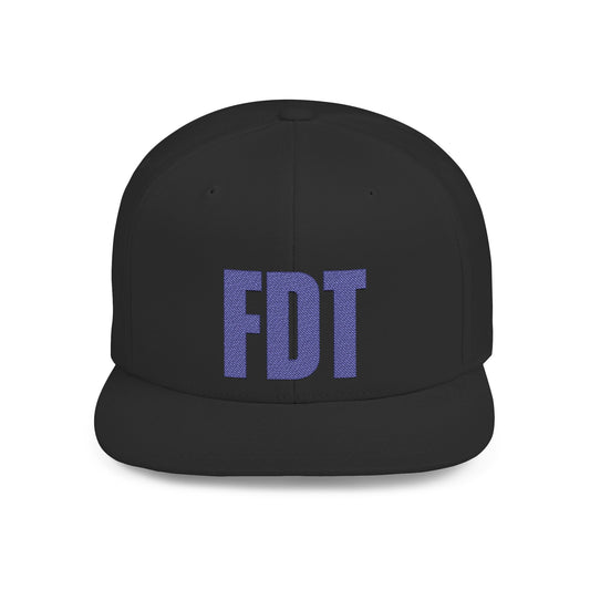 FDT Hat – Political Statement Embroidered Cap – The Bastos Brand (Blue Embroidery)