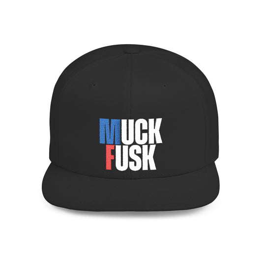 MUCK FUSK - White Blue and Red Embroidery