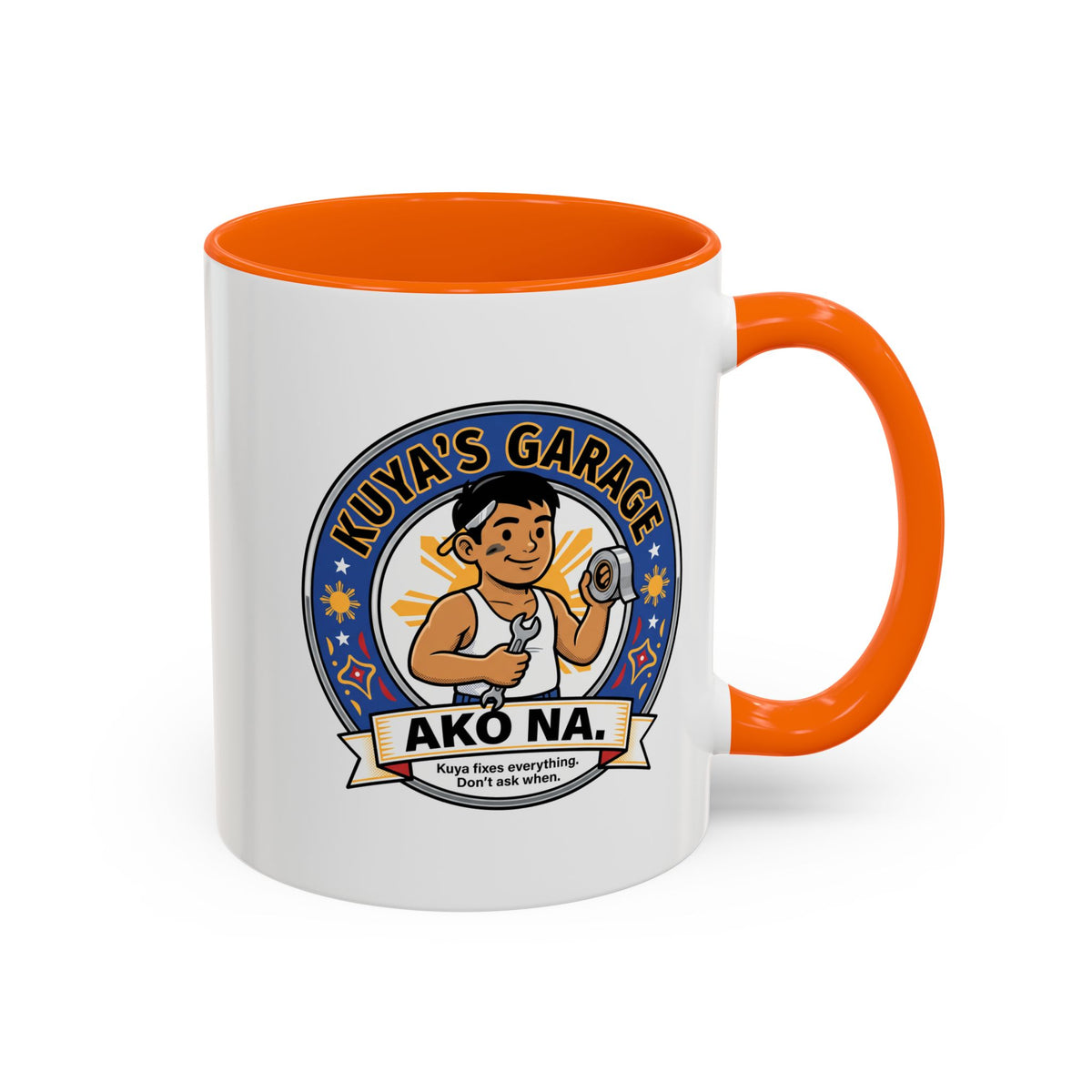 Kuya's Garage Ako Na Funny Filipino Mug, Filipino Coffee Mug Gift