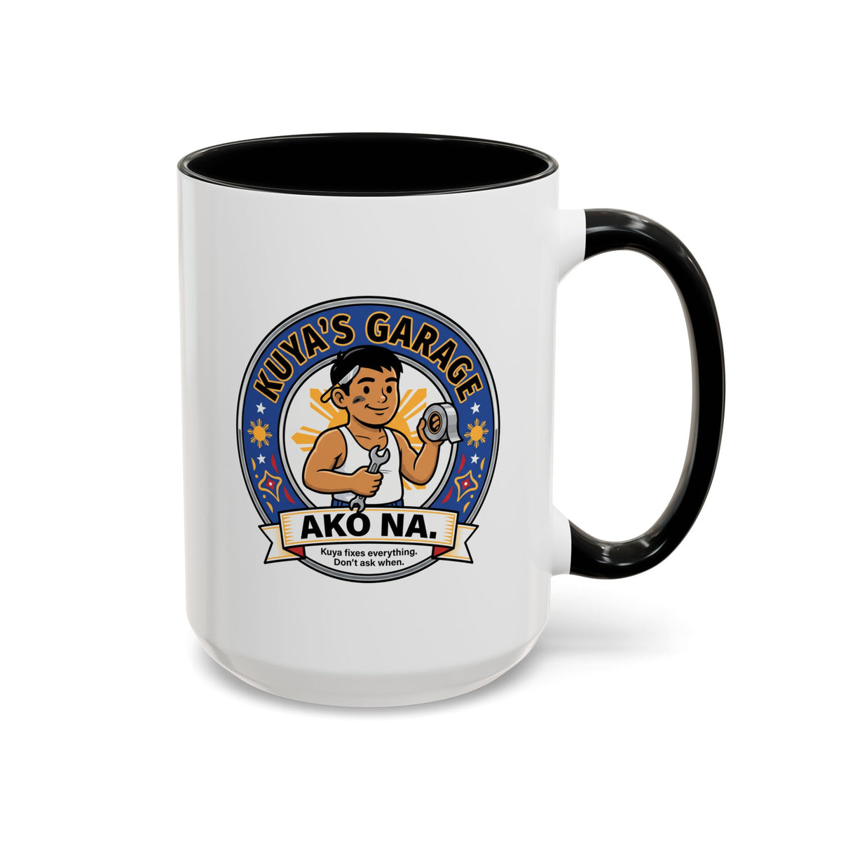Kuya's Garage Ako Na Funny Filipino Mug, Filipino Coffee Mug Gift
