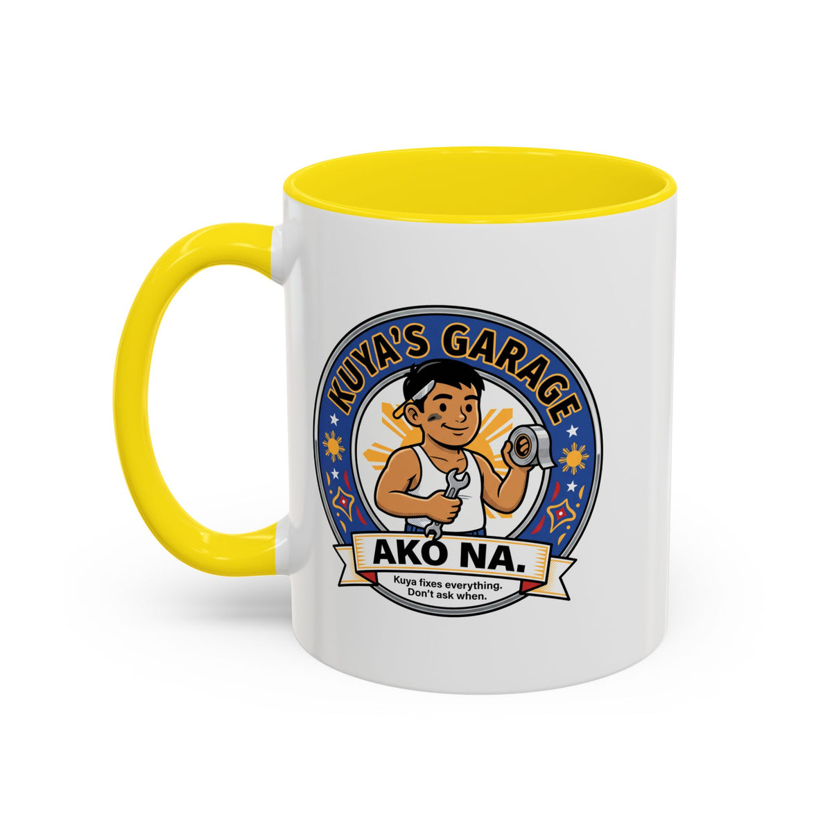 Kuya's Garage Ako Na Funny Filipino Mug, Filipino Coffee Mug Gift